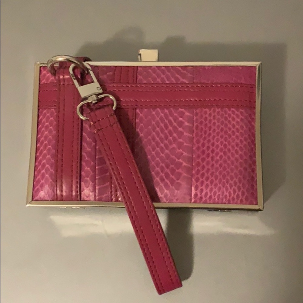 Palethorp pink box clutch